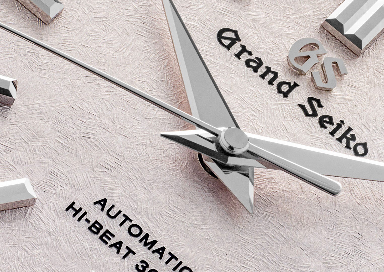 The exquisite dial of the Heritage Collection 62GS SBGH341, inspired by snow-coated cherry blossoms