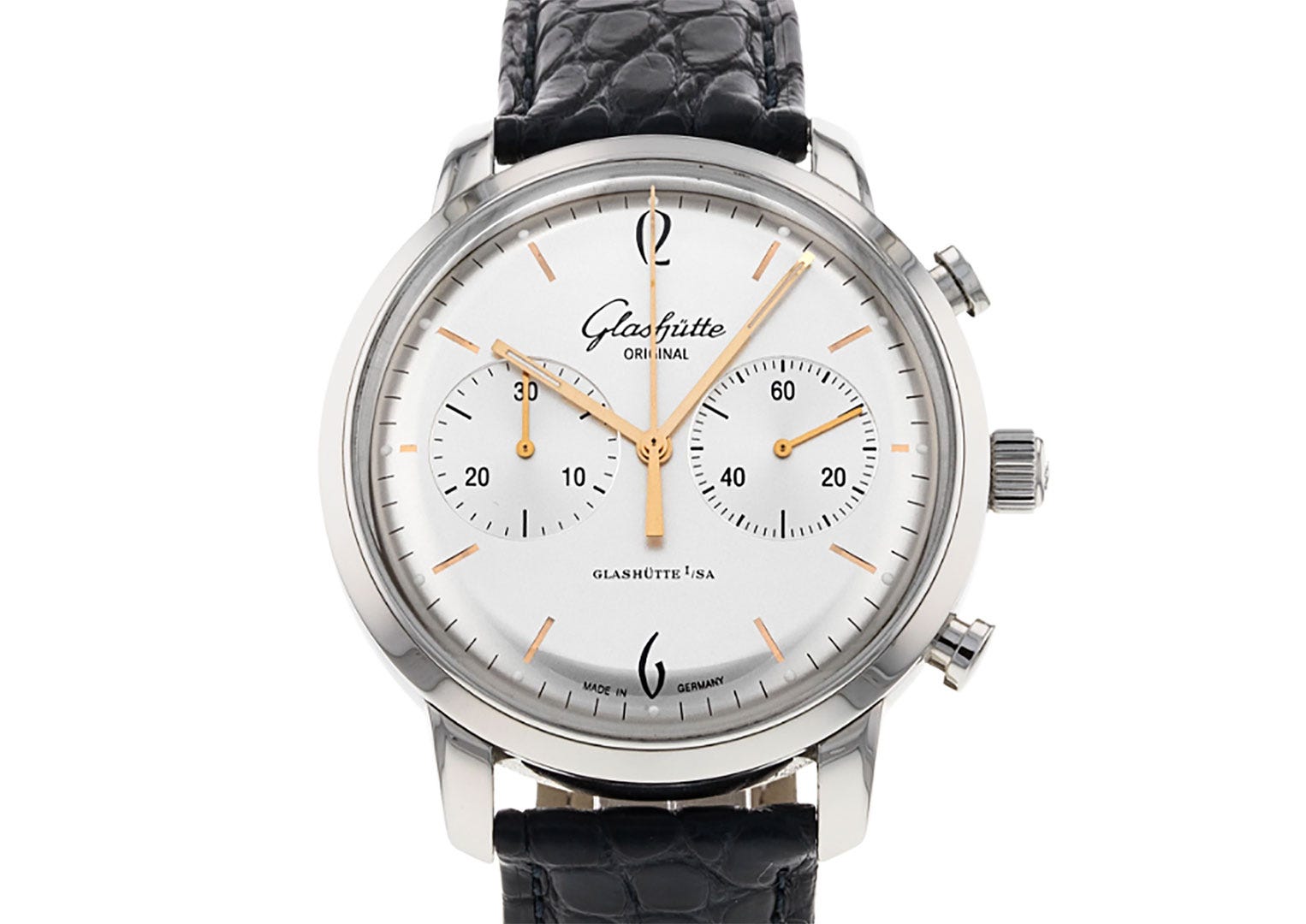 One of the brand's retro-style two-register chronographs