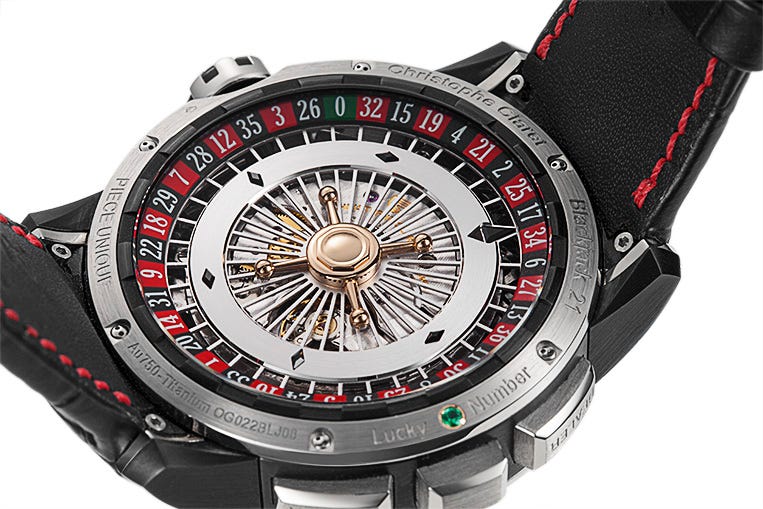 Christophe Claret Baccara Dragon roulette wheel